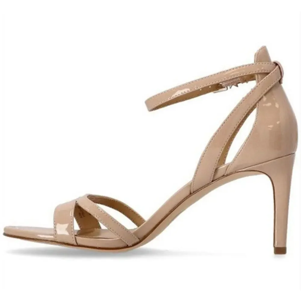 MICHAEL KORS Womens NEW Kimberly Strappy Heel Sandals Tan / Size 11